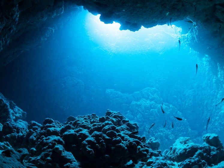 underwater cave